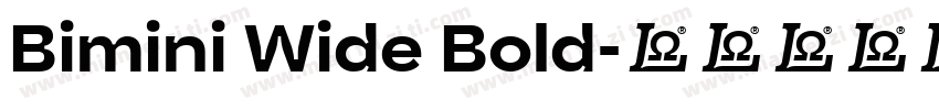Bimini Wide Bold字体转换